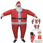 Карнавальный надувной костюм Деда Мороза