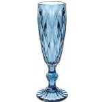 Бокал для шампанского Новогодние грани, 20*6 см, синий, стекло Koopman YE7300120