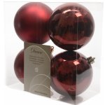 Набор пластиковых шаров Бордовый, mix, 100 мм, 4 шт KAEMINGK 022168