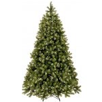 Искусственная елка с лампочками Бейберри 228 см, 600 теплых белых ламп, ЛИТАЯ + пвх National Tree Company 31HPEBY75L/PEBY-339LG-75S