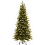 Искусственная елка с лампочками Гленридж компактная 228 см, 650 теплых белых ламп, ЛИТАЯ + пвх National Tree Company 31HGLEN75L/PEGL-307LG-75