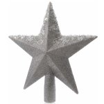 Верхушка Звезда 19 см серебряная заснеженная Kaemingk 029053
