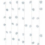 - занавес на окно Снежинки 1.2*1 м, 64 холодных белых LED ламп, прозрачный ПВХ Kaemingk