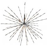 Светодиодное украшение Полярная Звезда черная 100 см, 280 экстра теплых белых LED ламп с мерцанием, IP44 Kaemingk