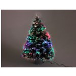 Светящаяся оптиковолоконная елка РАДУГА флокированная, с разноцветными светодиодами, 92 см,National Tree Co