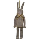 Подвесное украшение Пасхальный Кролик Найджел 18 см, тёмно-серый Kaemingk