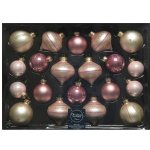 Набор стеклянных шаров Christmas Candy: Нежно-розовый, 20 шт, 4-6 см Kaemingk