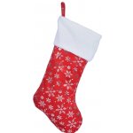 Новогодний носок для подарков Снежинки 42 см Koopman
