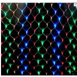 Светодиодная сетка Rich LED 2*3 м, 384 LED, 220 B, прозрачный провод, разноцветный