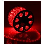 Светодиодный Дюралайт 13 мм Красный, 36 LED/м, Свечение 180°, IP54, Бухта 100м красный