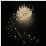 Новогодняя светодиодная Капельки теплый белый свет, 8 функций, таймер отключения, 400 ламп, 1000 см