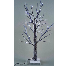 Мини дерево Заснеженное, 60см, уличное, 36 Led ламп, холодный белый