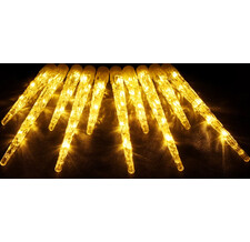 Электрогирлянда Сосульки 10шт (5шт 30см, 5шт 20см) 40 теплых LED, 2м