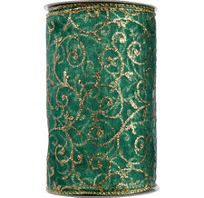 Декоративная лента Версаль: Изящный узор 270*13 см, органза Kaemingk