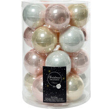 Коллекция стеклянных шаров Жемчужная Нежность 6 см, 20 шт Kaemingk
