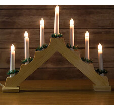 Светильник-горка Рождественские Свечи 32*22 см, 7 электрических свечей Koopman