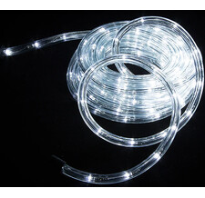Дюралайт светодиодный трехжильный 13 мм, 9 м, 216 холодных белых LED ламп, контроллер, IP44 Koopman