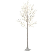 Светодиодное дерево Белая Береза 220 см, 750 теплых белых микро LED ламп, IP44 Kaemingk