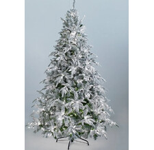 Искусственная ель Crystal Trees Маттерхорн заснеженная с вплетенной гирляндой 150 см