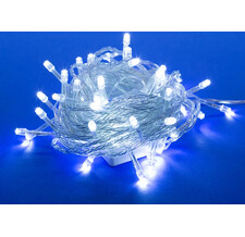 Светодиодная гирлянда Rich LED 10 м, 100 LED, 24 В, мерцающая, прозрачный провод , цв. белый