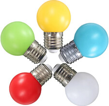 Светодиодная лампа для Белт-лайта Rich LED, 2 Вт, цоколь Е27, d=45 мм, RGB 2Вт