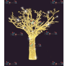 Световое дерево Decois желтый, 3,5х3,5м