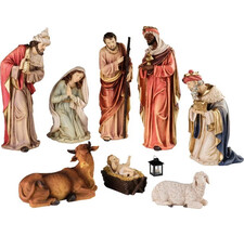 Рождественский вертеп O Holy Night, 8 фигур, 20-58 см Kaemingk