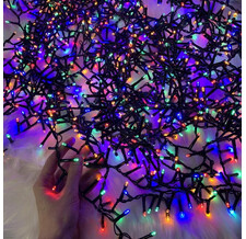 Светодиодная гирлянда на елку 260 см Luca Snake, 2000 разноцветных LED ламп, зеленый ПВХ, контроллер, IP44 Edelman